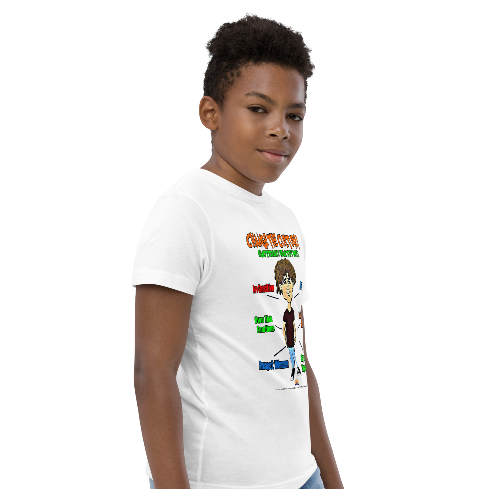 Change The Culture Emotionally Healthy Boys Youth T-Shirt