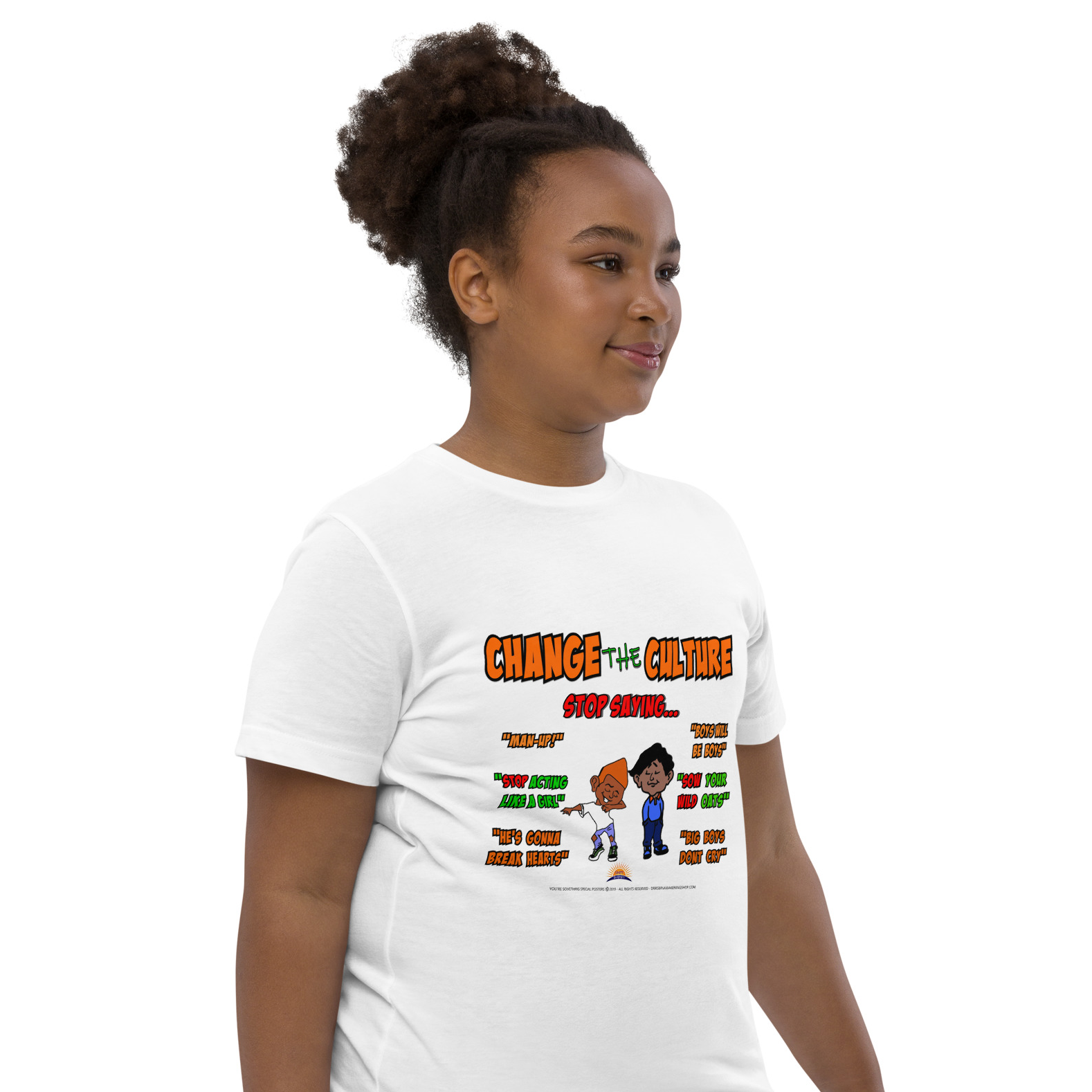 Change The Culture Youth T-Shirt (Stop Saying Boys will be Boys #2)