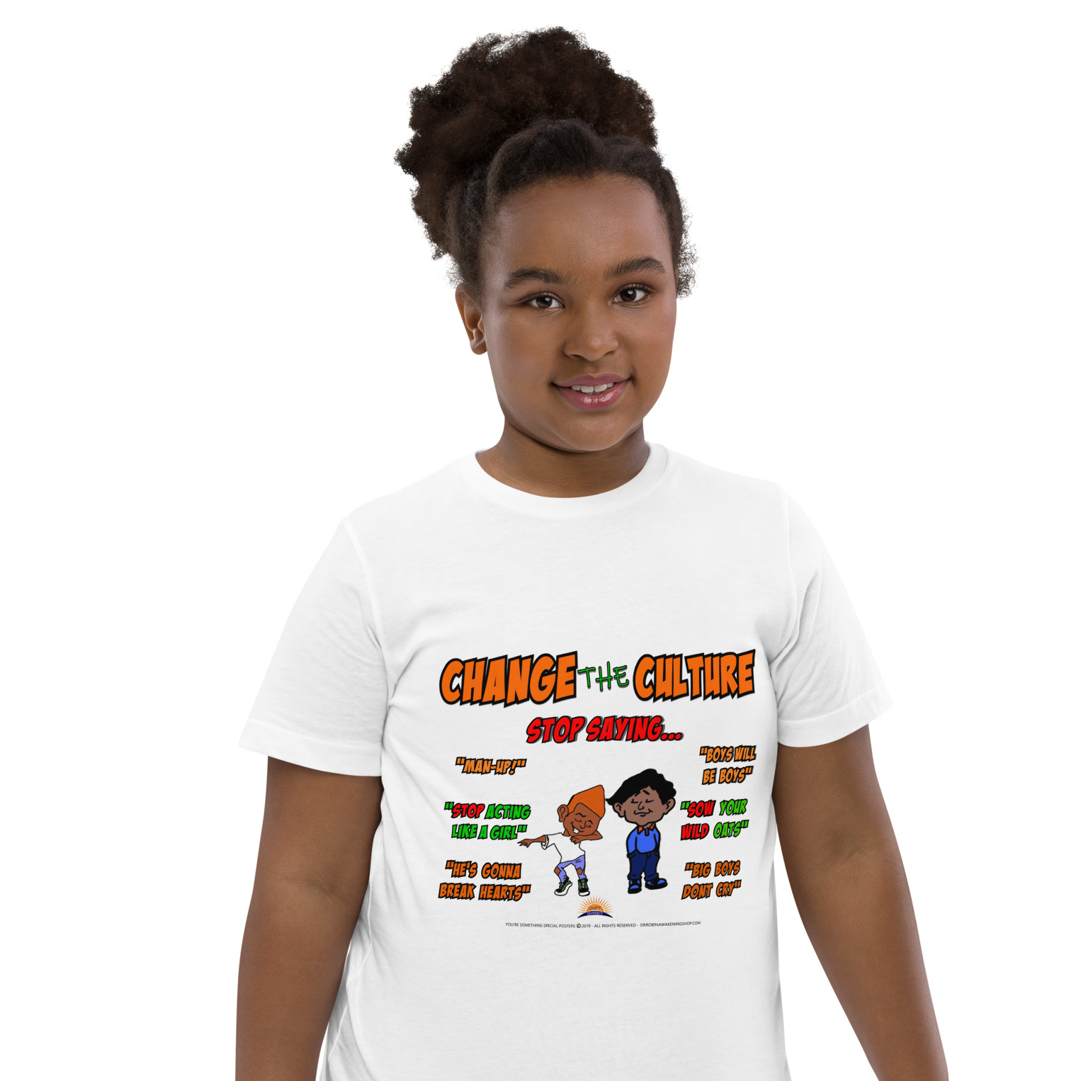 Change The Culture Youth T-Shirt (Stop Saying Boys will be Boys #2)