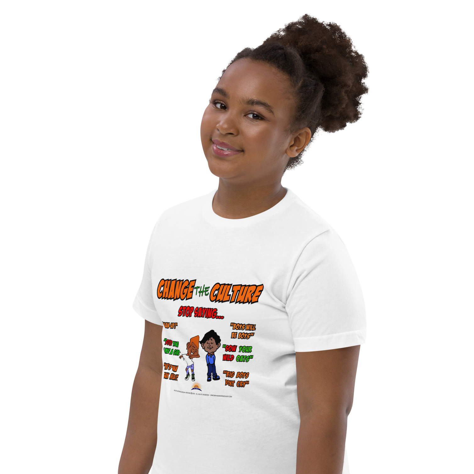 Change The Culture Youth T-Shirt (Stop Saying Boys will be Boys #2)