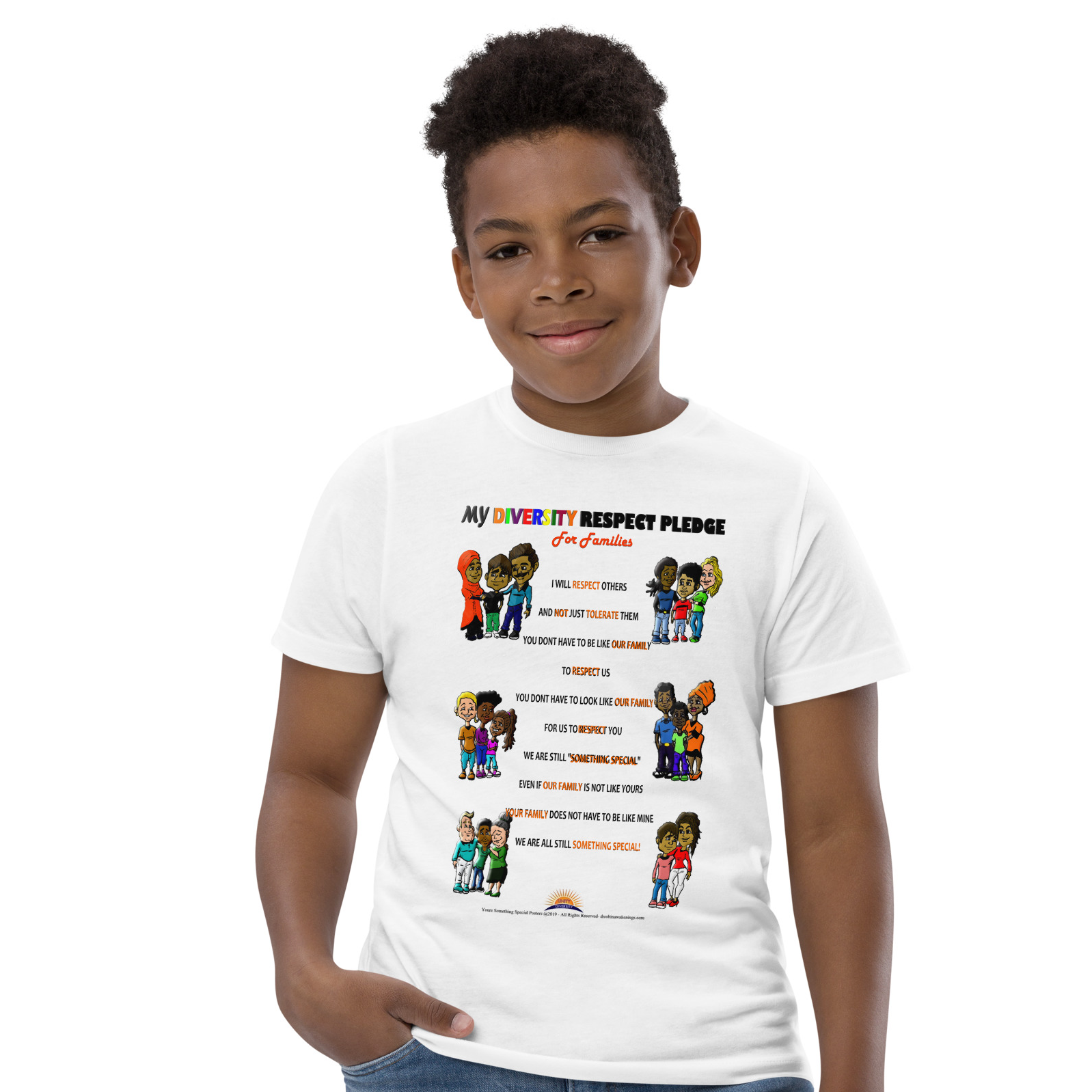Diversity Respect Pledge Youth Jersey T-Shirt