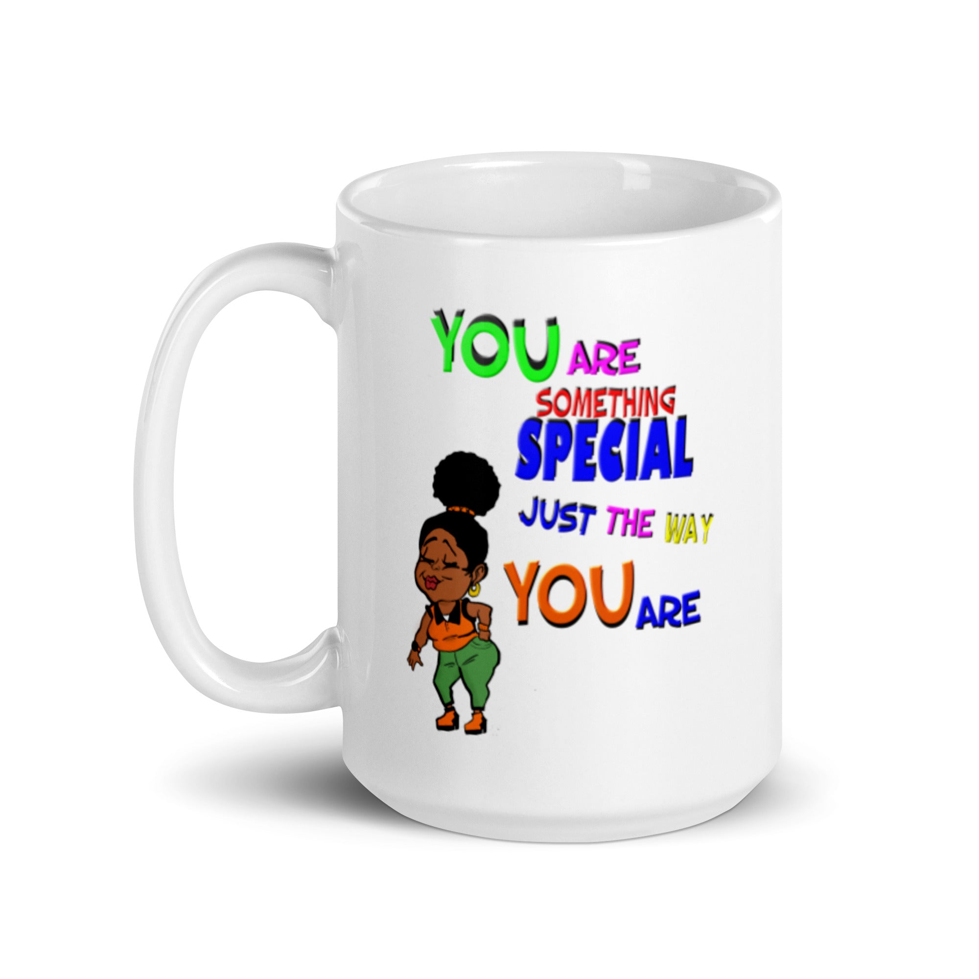 You're Something Special White Glossy Mug (Girl image #1)