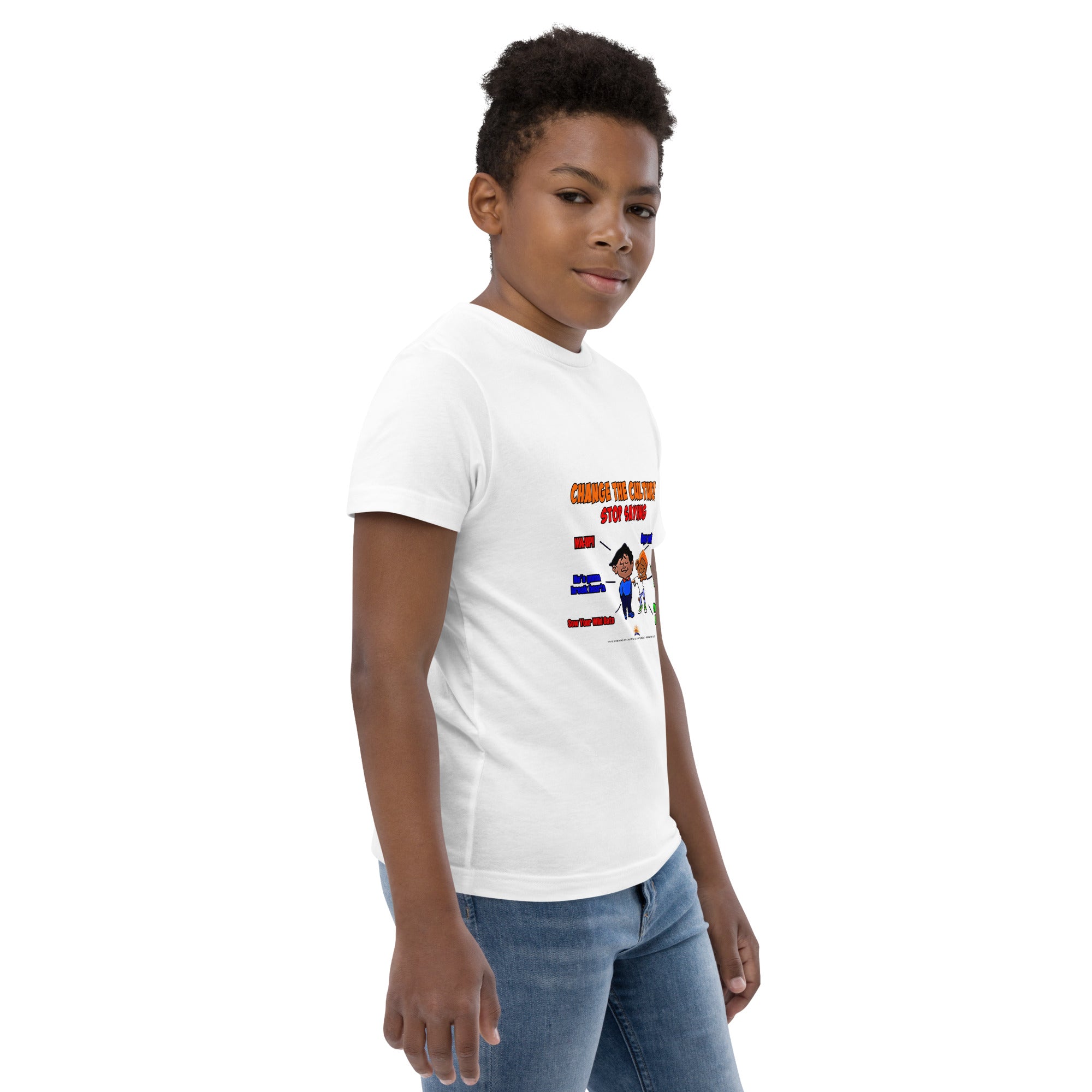 Change The Culture Youth T-Shirt (Stop Saying Boys will be Boys #1)