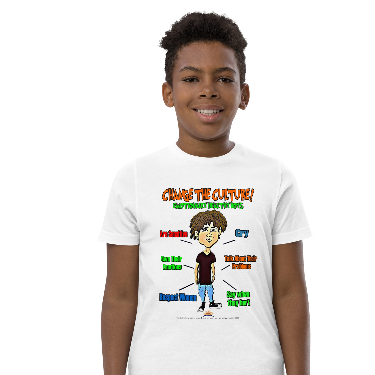 Change The Culture Emotionally Healthy Boys Youth T-Shirt