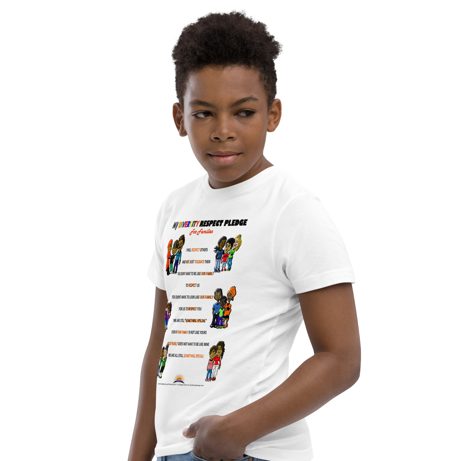 Diversity Respect Pledge Youth Jersey T-Shirt