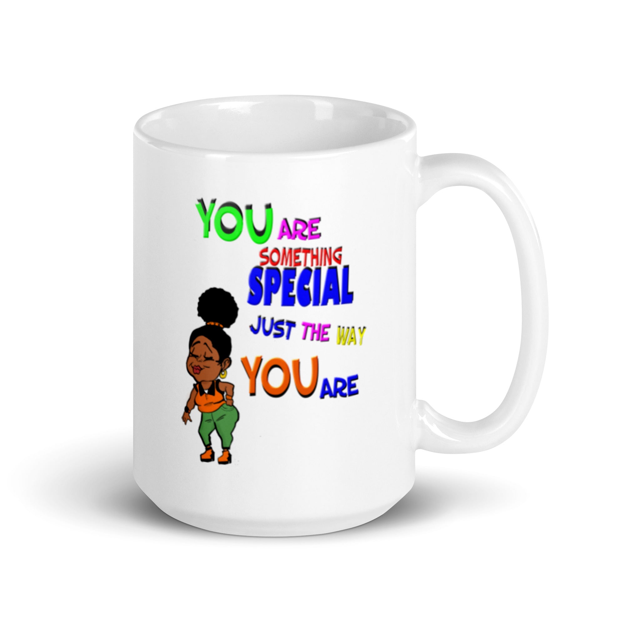 You're Something Special White Glossy Mug (Girl image #1)