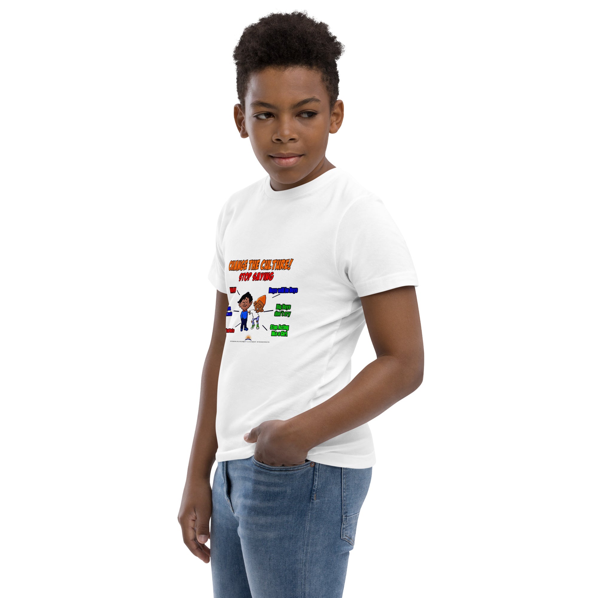 Change The Culture Youth T-Shirt (Stop Saying Boys will be Boys #1)
